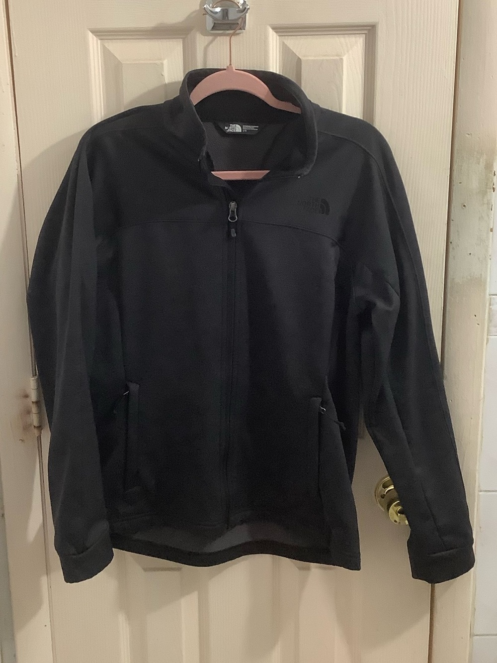 North Face Black Athletic Full-Zip Sweatshirt Jacket Size Large